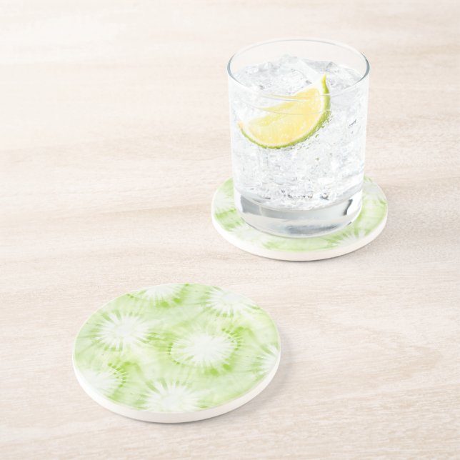 Mint Limegrön Tie Dye Underlägg (Sidan)