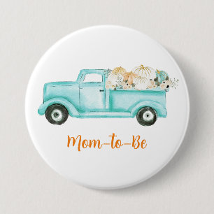 Mint Little Pumpkin Baby Shower Mamma ska vara Knapp