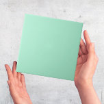 Mint Ljust grönt solid färg-slapp Kakelplatta<br><div class="desc">Det här är en utskrift. Inte avsedd för utomhusbruk använda. Vi föreslår att du beställer en ruta för granskning innan du beställer en stor beställning. Det här är en mönsterruta för söt som följer med varje färg-program. Du kan använda det som en väggplatta som en högdager eller en hel vägg...</div>