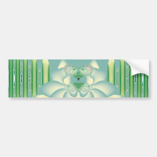 Mint Lotus Art Deco Fraktal Blomma Konst Bildekal