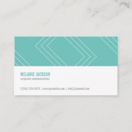 Mint minimalist modern simple feminine chic card visitkort