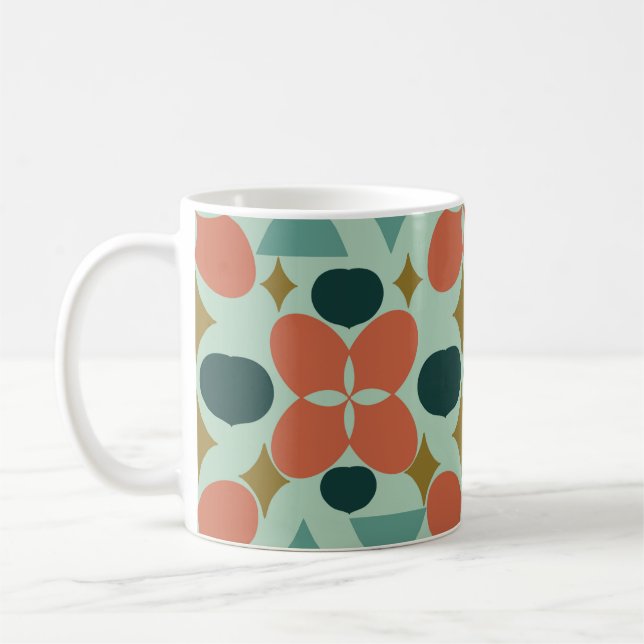 Mint Mint för modern blomma diameter Kaffemugg (Vänster)