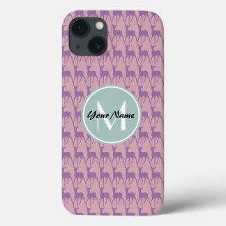 Mint Monogram Lilac och Rosa Hjort N1