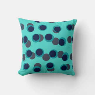 Mint & Navy Retro Orbit Kudde