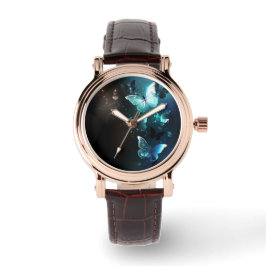 Mint Night Butterflies Armbandsur