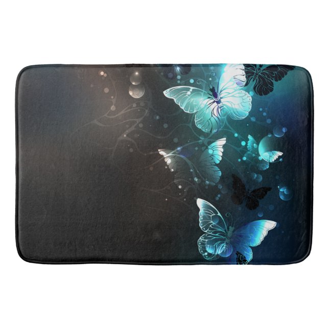 Mint Night Butterflies Badrumsmatta (Framsidan)