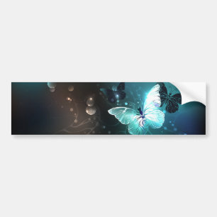 Mint Night Butterflies Bildekal