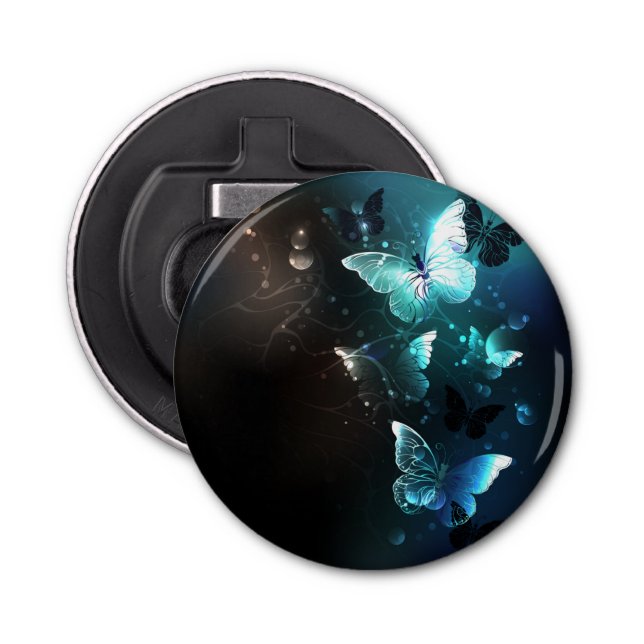 Mint Night Butterflies Flasköppnare (Framsidan)