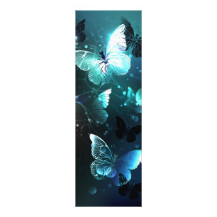 Mint Night Butterflies Fototryck
