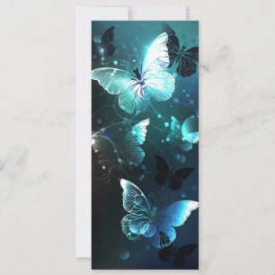 Mint Night Butterflies Julkort