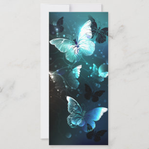 Mint Night Butterflies Kort