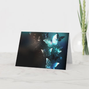 Mint Night Butterflies Kort