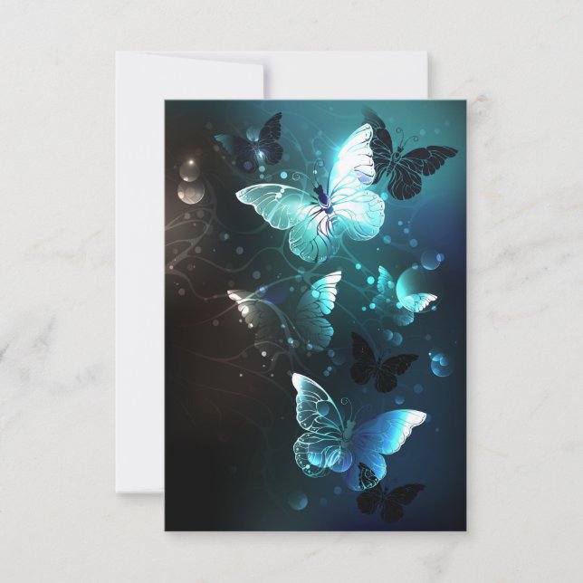 Mint Night Butterflies Meddelande (Framsida)