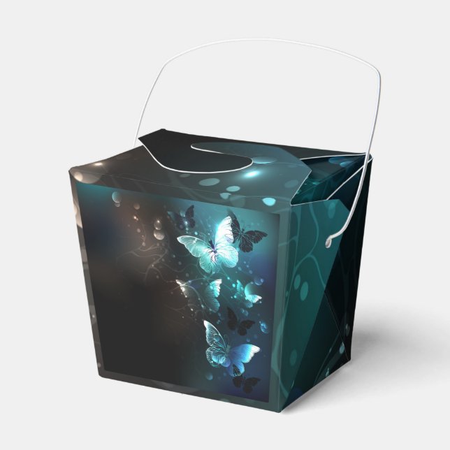 Mint Night Butterflies Presentaskar (Framsidan Sidan)