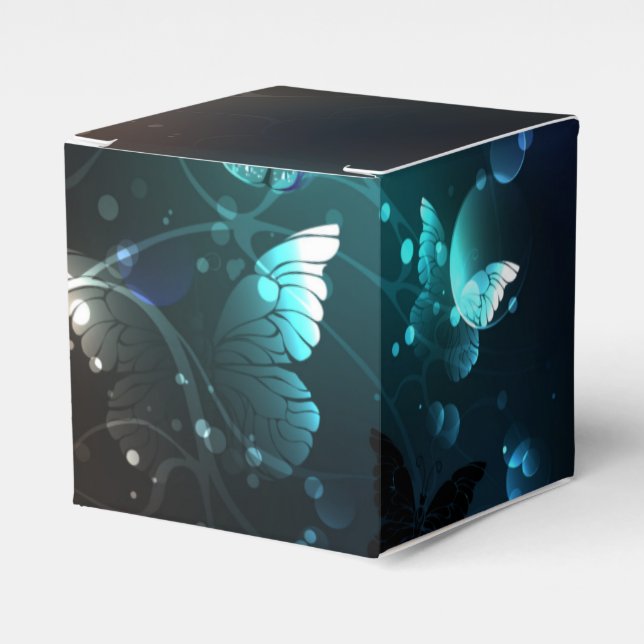 Mint Night Butterflies Presentaskar (Framsidan Sidan)