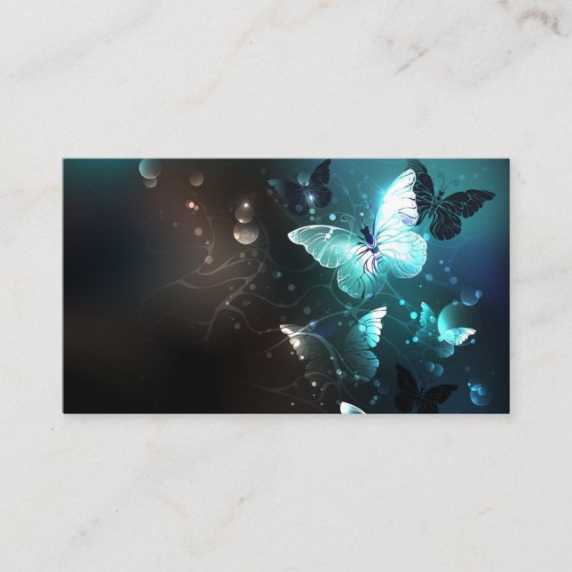 Mint Night Butterflies Rabattkort (Framsida)
