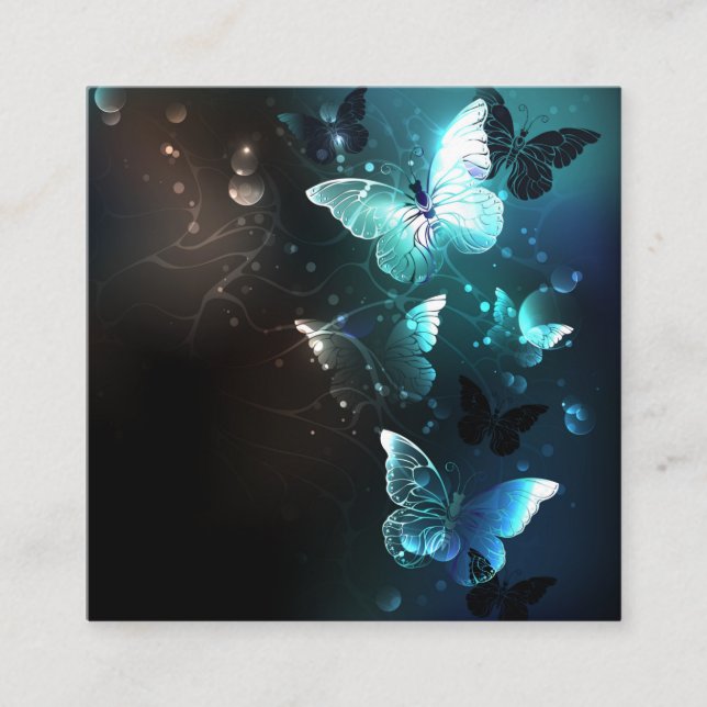 Mint Night Butterflies Rabattkort (Framsida)