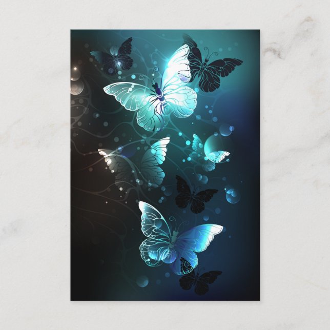 Mint Night Butterflies Rådkort (Framsida)
