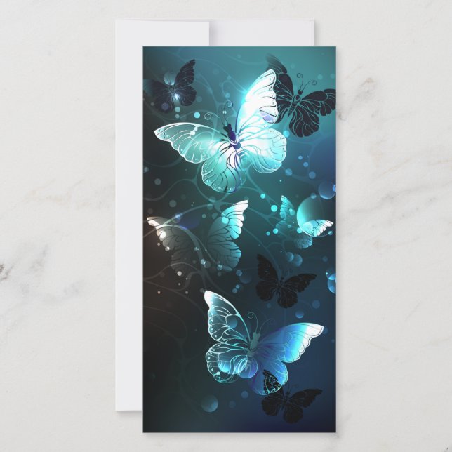 Mint Night Butterflies Spara Datumet (Framsida)