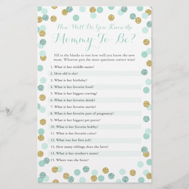 Mint och Guld hur bra vet du hur bra du känner til (Framsida)