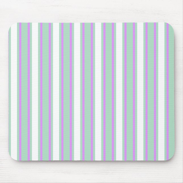 Mint och lilac candy rand musmatta (Framsidan)