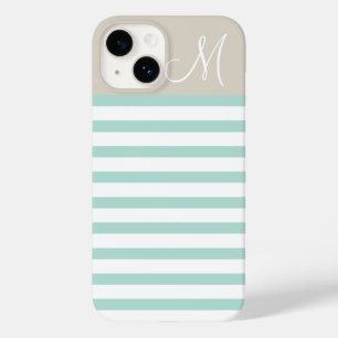 Mint och Linen Beige Preppy Rand Monogram