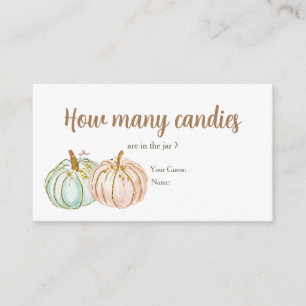 Mint och Peach Pumpkin Hur många kanter Tilläggskort