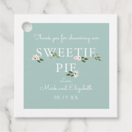 Mint och Rosa Baby Tack Gåvor Etiketter