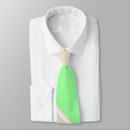 Mint och Tea-Färgad II Diagonally Striped Tie Slips