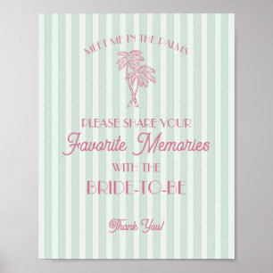 Mint Palm Springs Favoritminnen med Bruden Poster