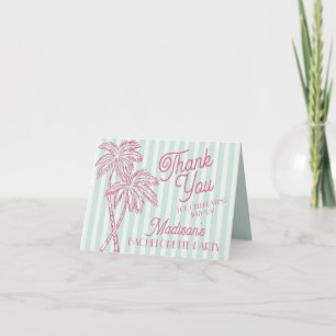 Mint Palm Springs Pastel Beach Tack-kort Tack Kort