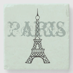 Mint Paris Eiffel Torn Stone Drink Underlägg Gift