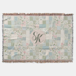 Mint Patchwork Monogram Filt