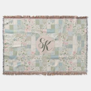 Mint Patchwork Monogram Filt