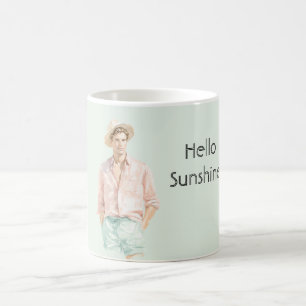 Mint Persika Hej Solsken Man Kaffemugg
