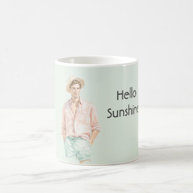 Mint Persika Hej Solsken Man  Kaffemugg (Center)