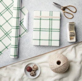 Mint Plaid Presentpapper
