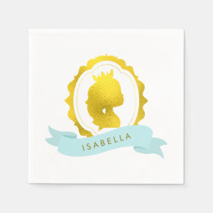 Mint Princess Cameo Birthday Pappersservett