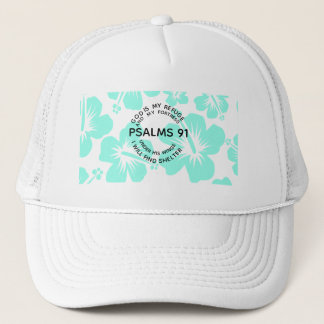 Mint psalm 91 blomma keps