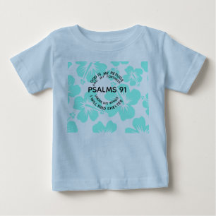 Mint psalm 91 blomma t shirt