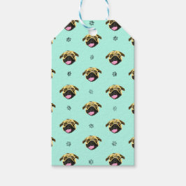 Mint Pug presenttaggar Presentetikett
