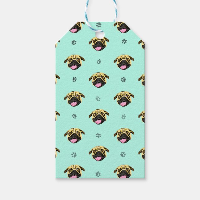 Mint Pug presenttaggar Presentetikett (Framsidan)