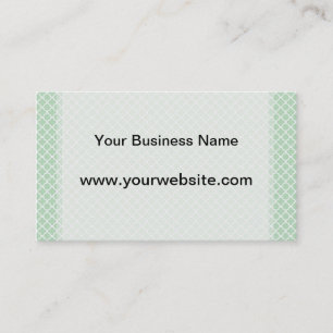 Mint Quatrefoil Visitkort