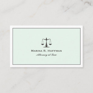 Mint Ram Attorney Justice Professionell Visitkort