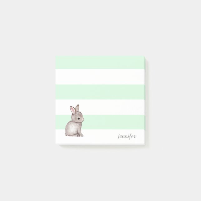 Mint Rand Bunny Post-it® Notes Post-it Block (Framsida)