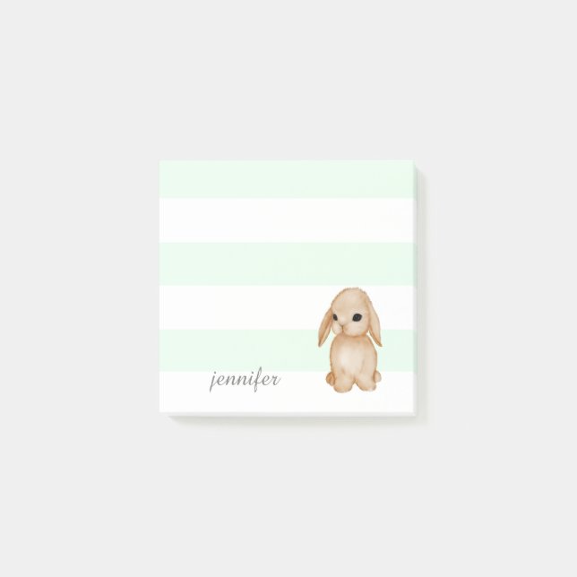 Mint Rand Bunny Post-it® Notes Post-it Block (Framsida)