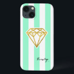 Mint Rand med guldfärgsdiamant<br><div class="desc">ANPASSNING ♡ Lägg till ditt namn, monogram, meddelande osv. ♡ Använda ditt favorittypsnitt. ♡ Lägg till anpassningsbar färg. OBSERVERA ♡ onlinen som visas i Färg kan variera något från den faktiska produkten. ♡ denna utformning har inslag som är designat för att se metallisk guld, men ingen metallisk bläck eller folie...</div>