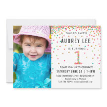 Mint Rosa 1:a födelsedag Party Foto 1 födelsedag