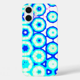 Mint Rosa Aqua Blue Mönster med Namn