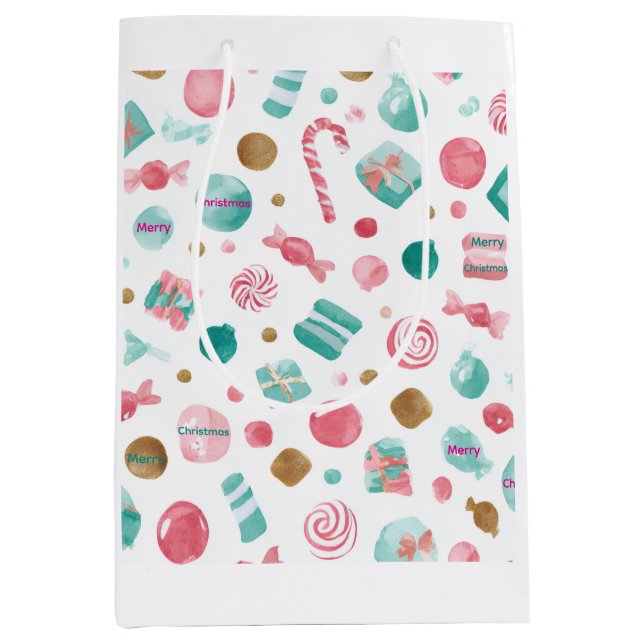 Mint & Rosa CANDY God Jul Medium Gift-fack (Framsidan)
